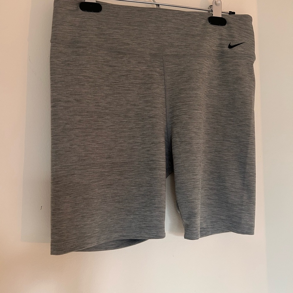 Nike Heather Gray Dri-FIT Bike Shorts